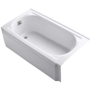 Memoirs 60 in. x 34 in. Soaking Bathtub with Left-Hand Drain in White