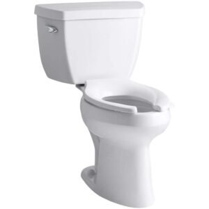 Highline Classic 12 in. Rough In 2-Piece 1.6 GFP Single Flush Elongated Chair Height Toilet in White, Seat Not Included