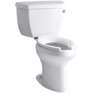 Highline Classic 12 in. Rough In 2-Piece 1.6 GFP Single Flush Elongated Toilet in White, Seat Not Included