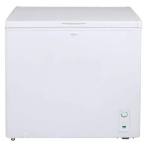 Large Chest Freezer 7.0 cu. ft. (195L), White, Energy-Efficient Manual Defrost, Flat Back