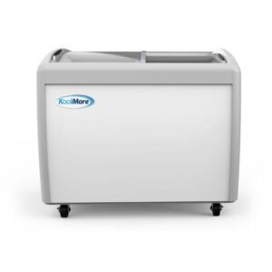 9 cu. Ft. Manual Defrost Commercial Glass Top Display Chest Freezer