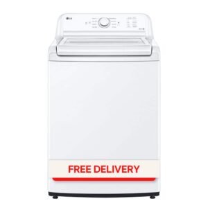 4.1 cu. ft. Top Load Washer in White with 4-way Agitator, NeveRust Drum, SlamProof Glass Lid, and True Balance
