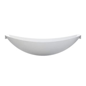 79 in. Acrylic Suspended Flatbottom Wall Mounted Bathtub in Matte White