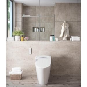 Yosemite 1.27 GPF Single Flush Elongated Smart Toilet and Bidet with Seat in White