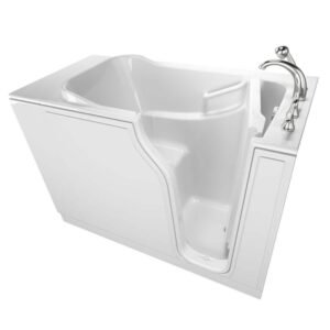 Gelcoat Entry 52 in. Right Hand Walk-In Soaking Bathtub in White