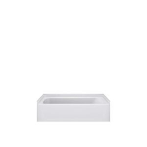 60 in. x 30 in. Soaking Bathtub with Left Drain in White