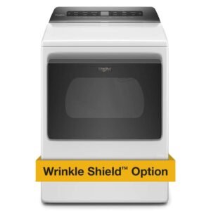 7.4 cu. ft. White Front Load Gas Dryer with AccuDry System